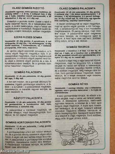 Fakanál - 101 gombarecept