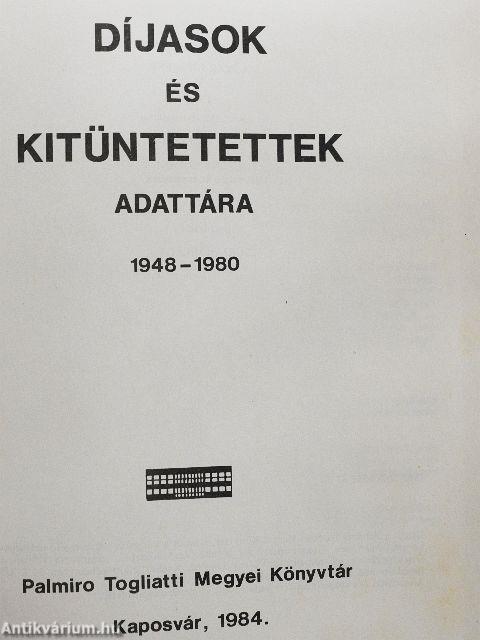 Díjasok és kitüntetettek adattára