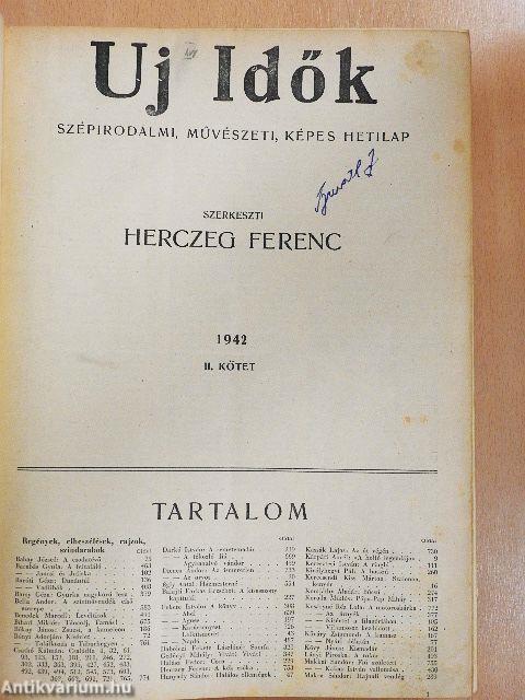 Uj Idők 1942. június-december (fél évfolyam)