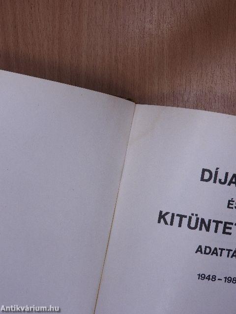 Díjasok és kitüntetettek adattára