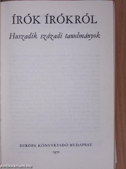 Írók írókról