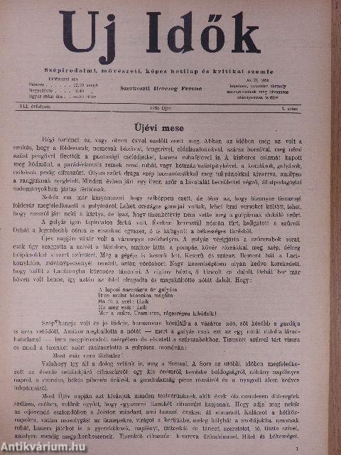 Uj Idők 1935. (nem teljes évfolyam) I-II.