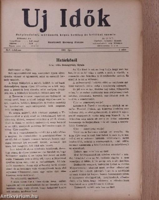 Uj idők 1939. (nem teljes évfolyam)