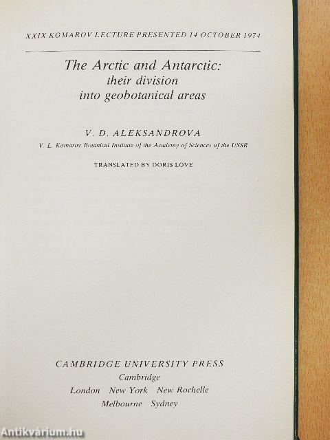 The Arctic and Antarctic: their division into geobotanical areas