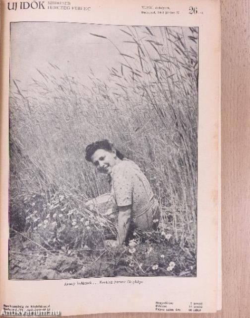Uj Idők 1942. június-december (fél évfolyam)