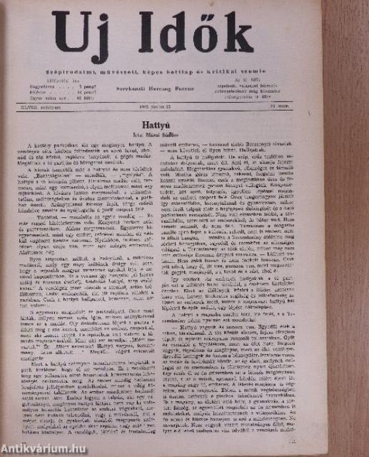 Uj Idők 1942. június-december (fél évfolyam)