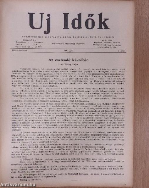 Uj Idők 1937. január-június (fél évfolyam)