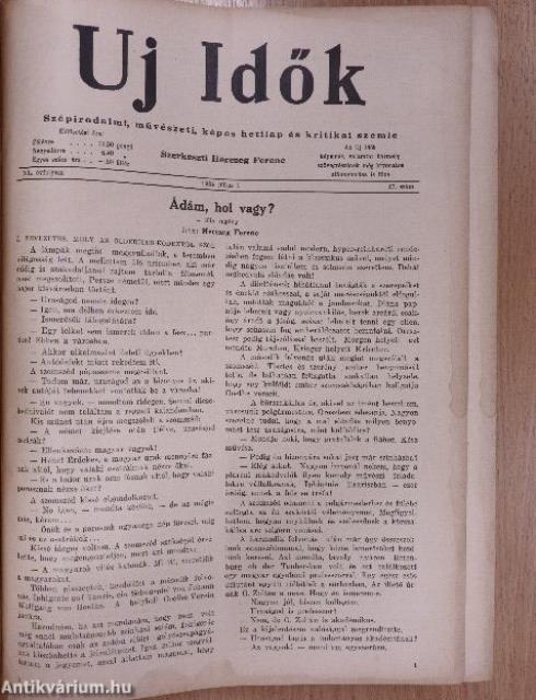 Uj Idők 1934. július-december (fél évfolyam)