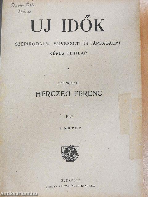 Uj Idők 1917. (nem teljes évfolyam) 