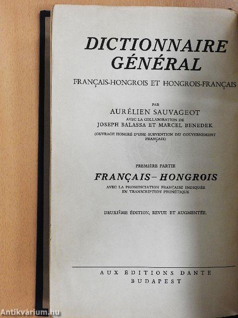 Francia-magyar és magyar-francia nagy kéziszótár I-II.