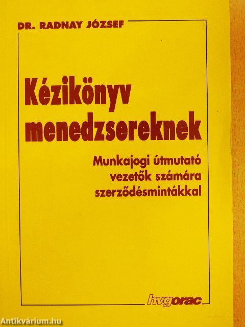 Kézikönyv menedzsereknek