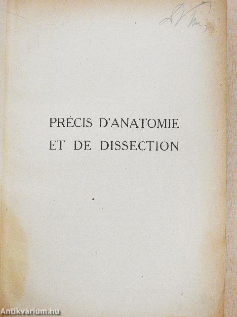 Précis d'anatomie et de dissection I.