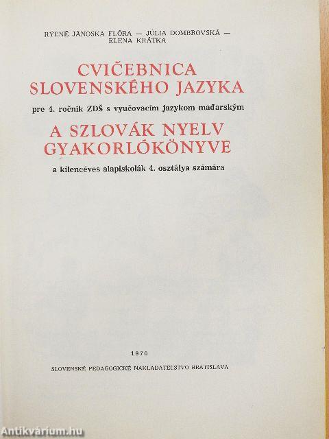 A szlovák nyelv gyakorlókönyve 4.