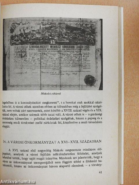 Fejezetek Miskolc történetéből