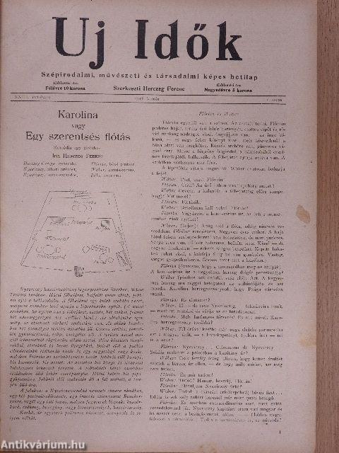Uj Idők 1917. (nem teljes évfolyam) 