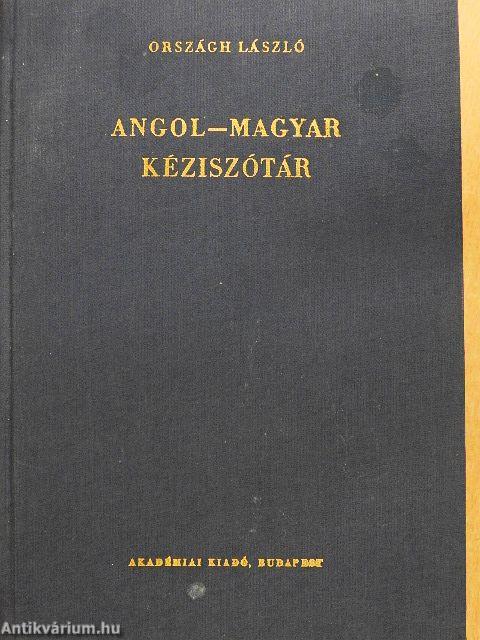 Angol-magyar kéziszótár