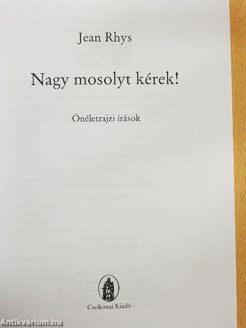 Nagy mosolyt kérek!