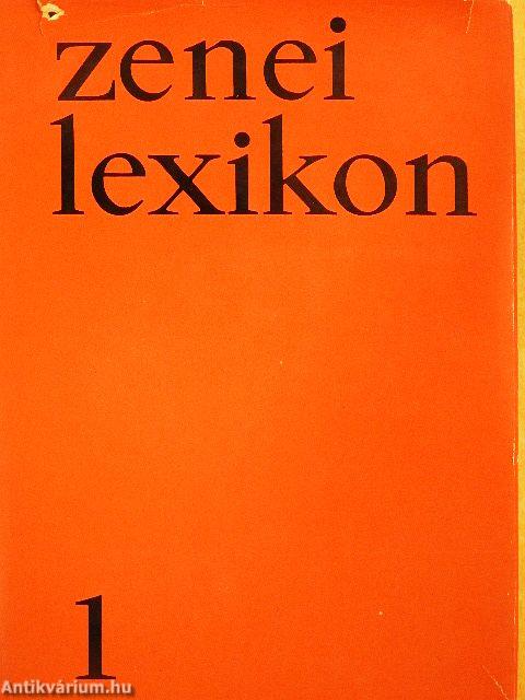 Zenei Lexikon 1-3.