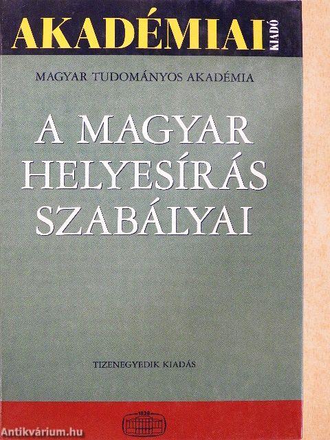 A magyar helyesírás szabályai