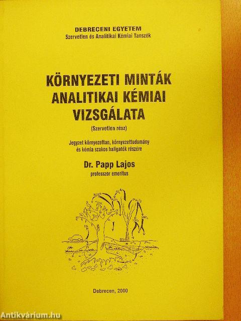 Környezeti minták analitikai kémiai vizsgálata