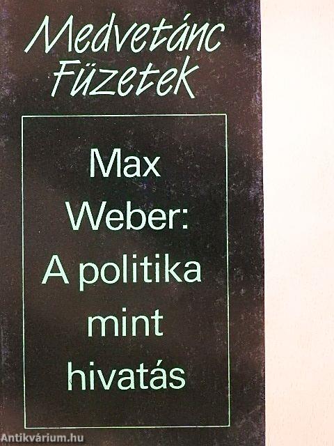 A politika mint hivatás