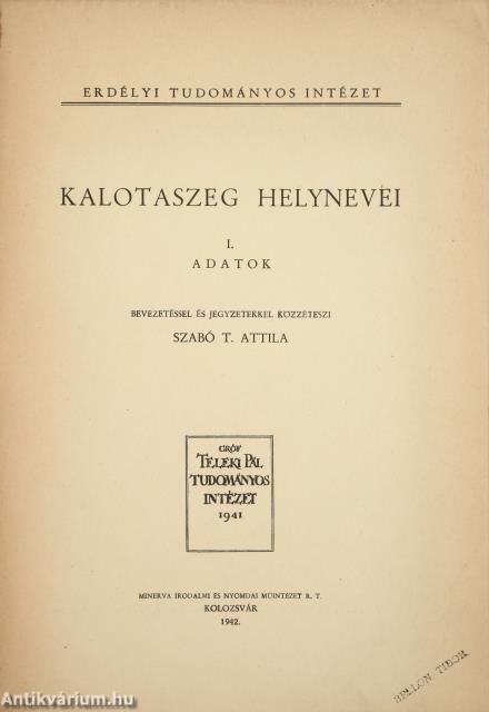 Kalotaszeg helynevei