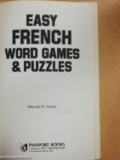 Easy French Word Games & Puzzles