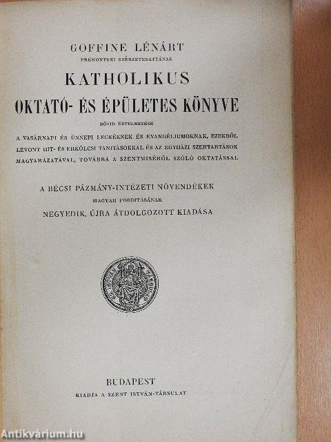 Goffine Lénárt katholikus oktató- és épületes könyve