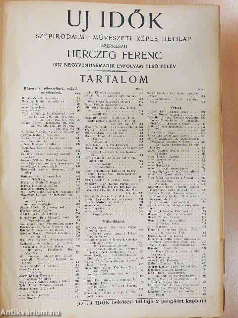 Uj Idők 1937. január-június (fél évfolyam)/Az Uj Idők Divatlapja 1937. nyár