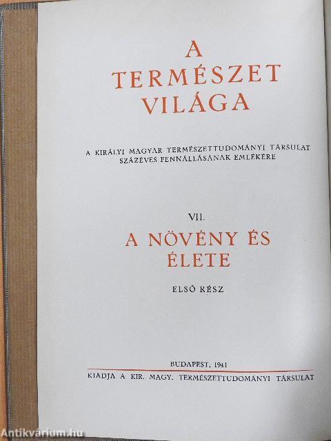 A növény és élete I-II.