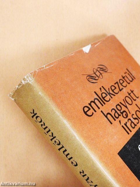 Emlékezetül hagyott írások