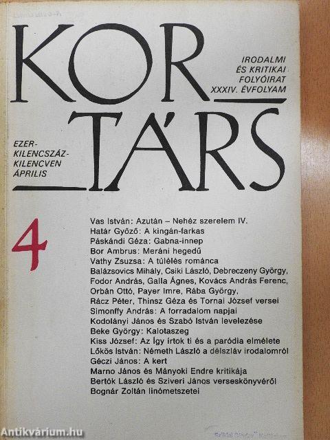 Kortárs 1990. április