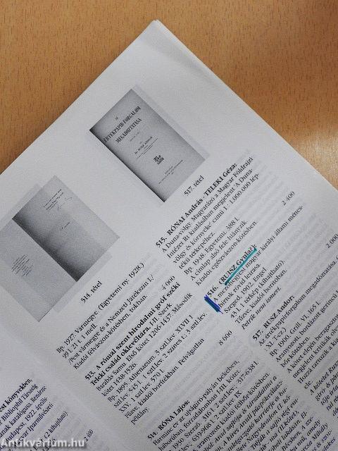 Mike és Társa Antikvárium 40. Árverés