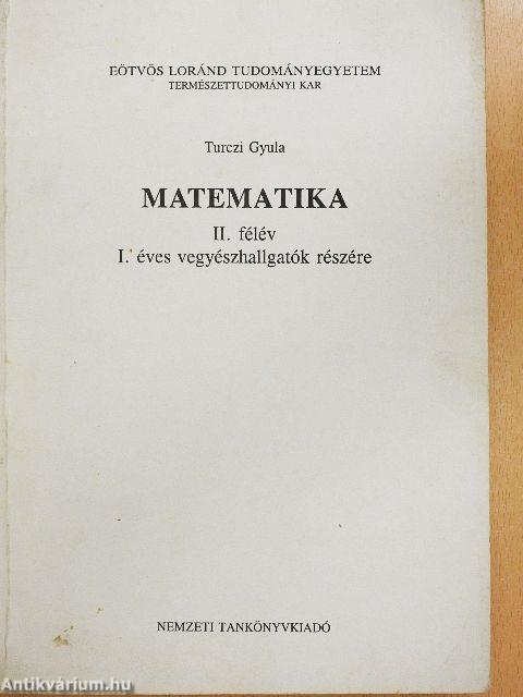 Matematika II.