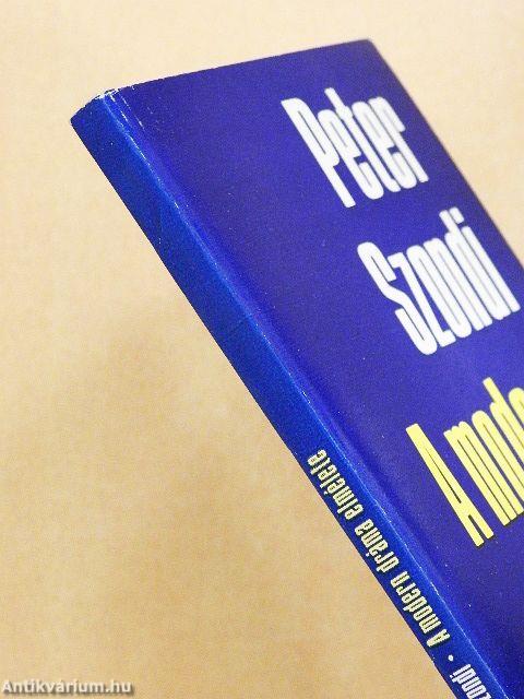 A modern dráma elmélete