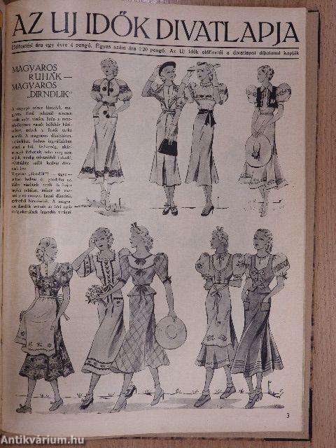 Uj Idők 1937. január-június (fél évfolyam)/Az Uj Idők Divatlapja 1937. nyár