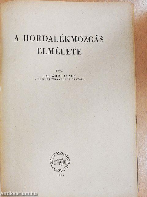 A hordalékmozgás elmélete