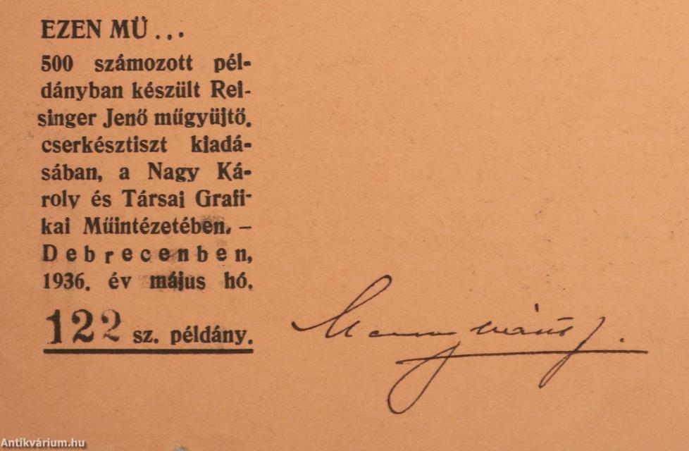 Tíz törvény (számozott példány)