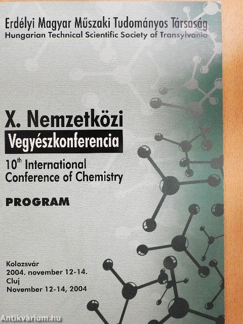 X. Nemzetközi Vegyészkonferencia