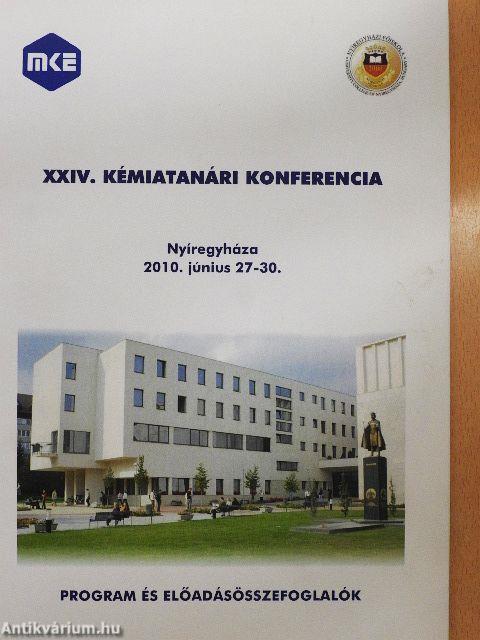 XXIV. Kémiatanári konferencia