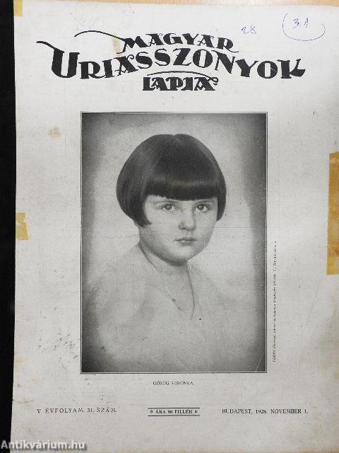 Magyar Uriasszonyok Lapja 1928. november 1.