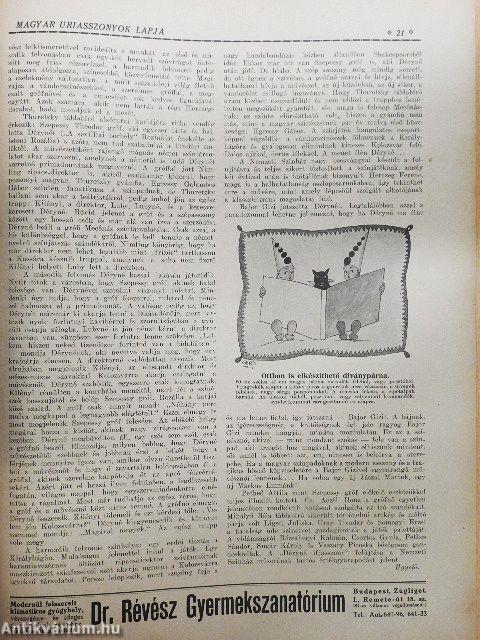 Magyar Uriasszonyok Lapja 1928. november 1.