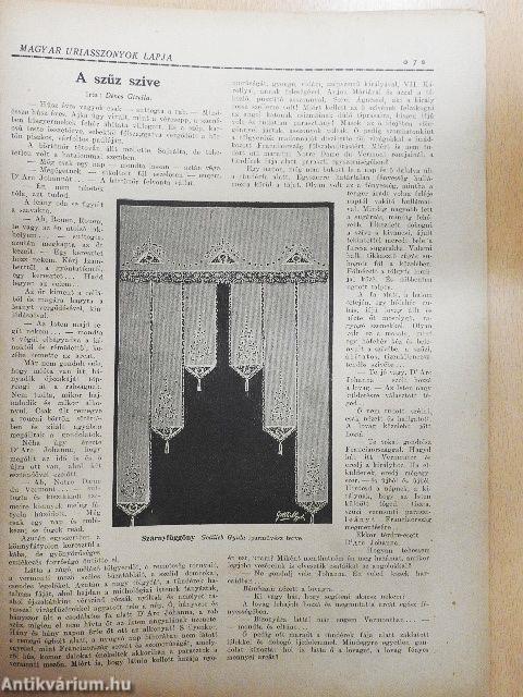 Magyar Uriasszonyok Lapja 1928. augusztus 10.