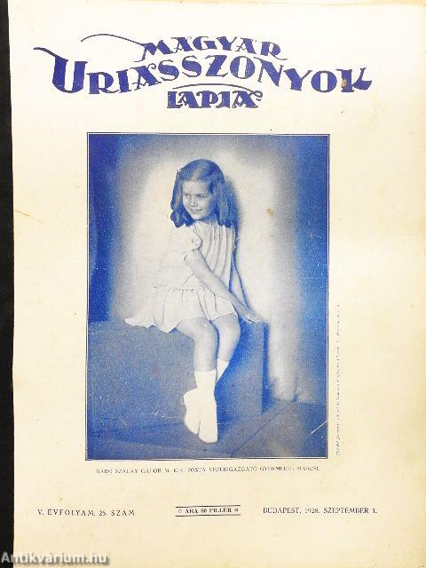 Magyar Uriasszonyok Lapja 1928. szeptember 1.