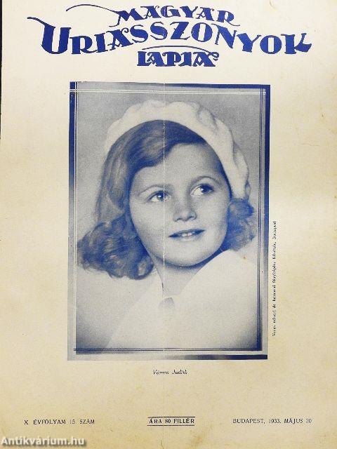 Magyar Uriasszonyok Lapja 1933. május 20.