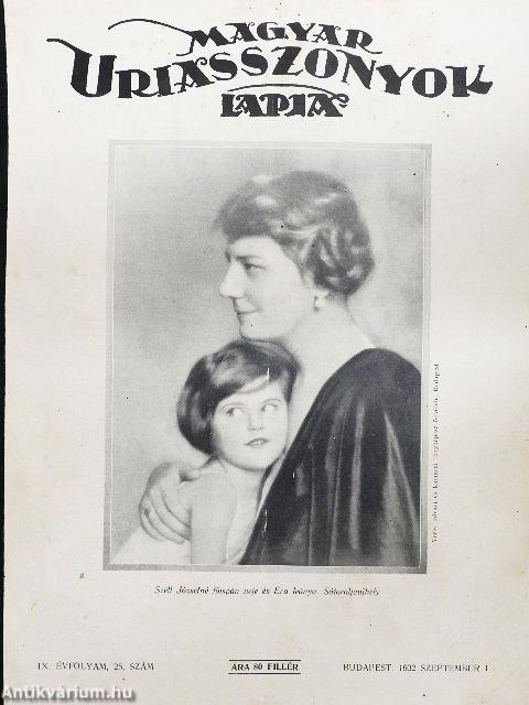 Magyar Uriasszonyok Lapja 1932. szeptember 1.