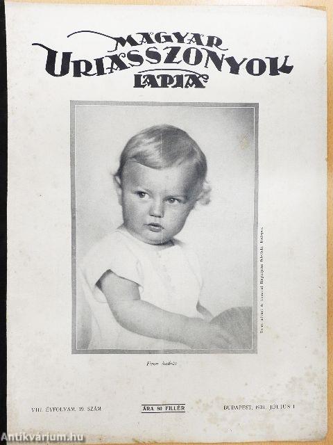Magyar Uriasszonyok Lapja 1931. július 1.