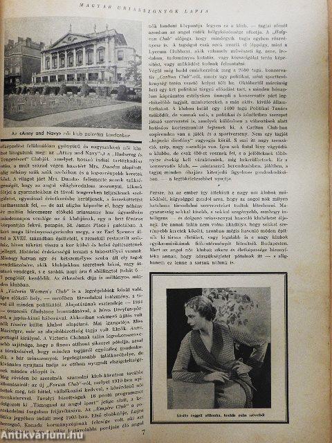 Magyar Uriasszonyok Lapja 1934. január 20.