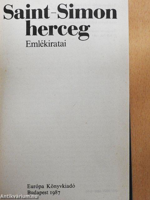 Saint-Simon herceg emlékiratai