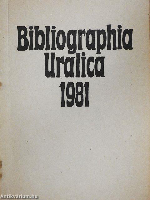 Bibliographia Uralica 1981